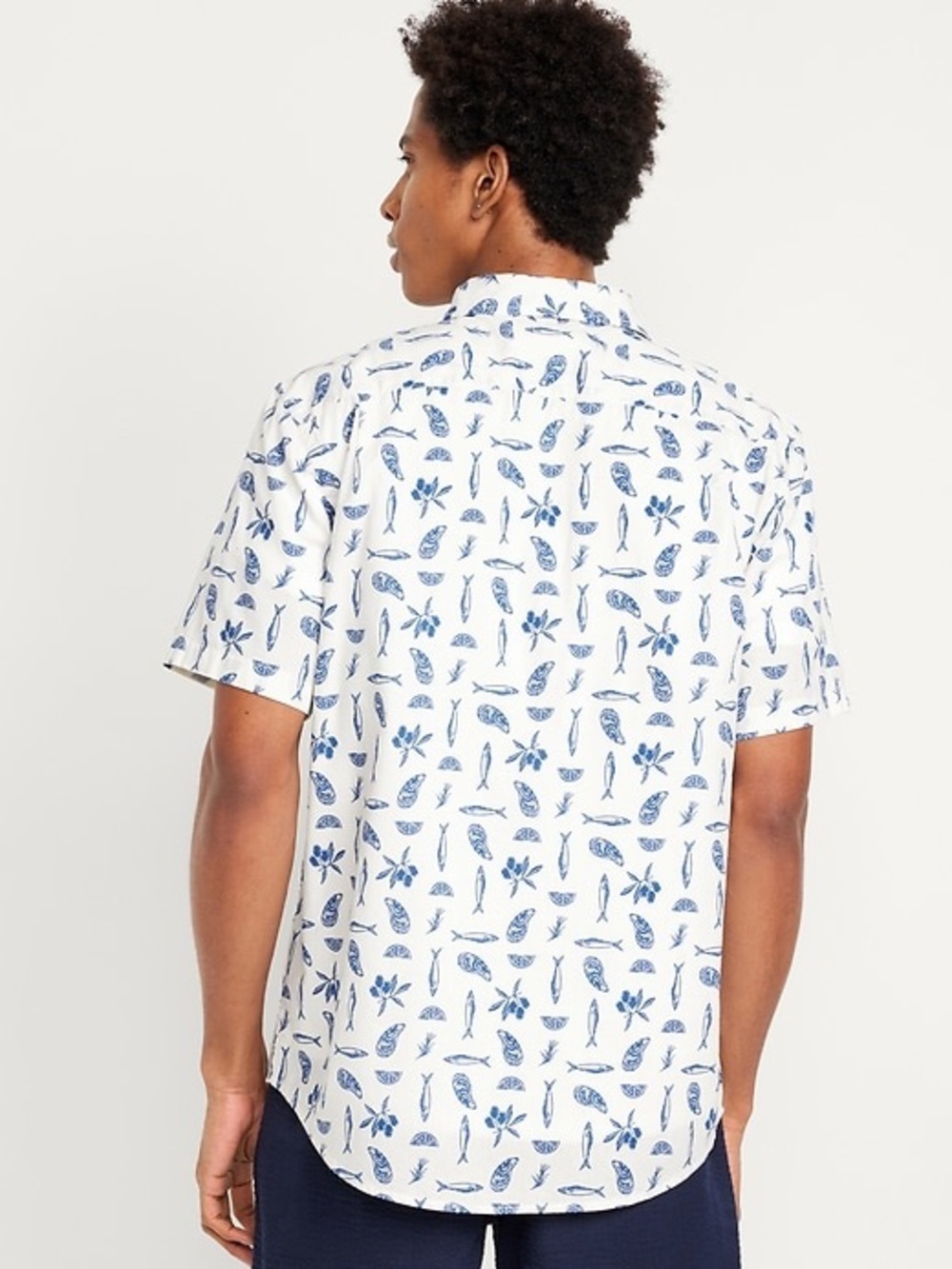 Old Navy Nautical Print Button Down Shirt